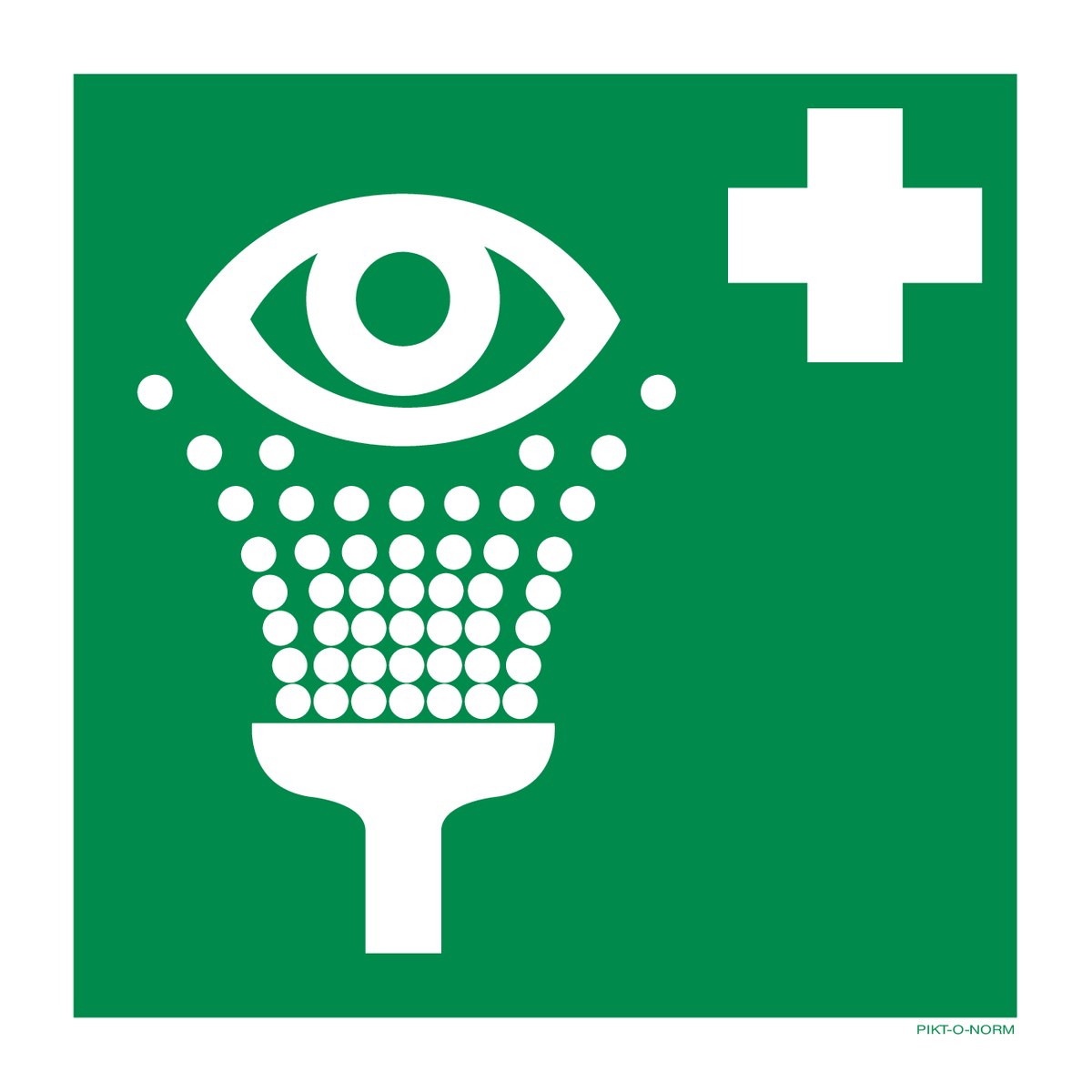 OOGSPOELDOUCHE ISO7010-E011