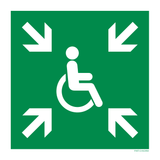 REFUGE TEMPORAIRE D'ÉVACUATION HANDICAPE