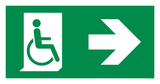 VLUCHTWEG RECHTS VOOR GEHANDICAPTEN
