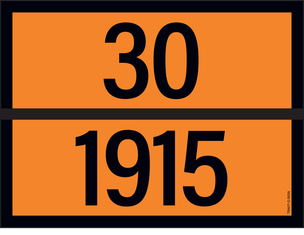 PANNEAU ADR AVEC CODE DE DANGER 30/1915