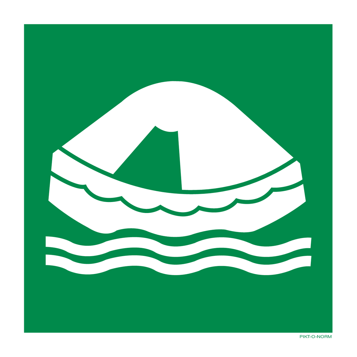 RADEAU DE SURVIE ISO7010-E038