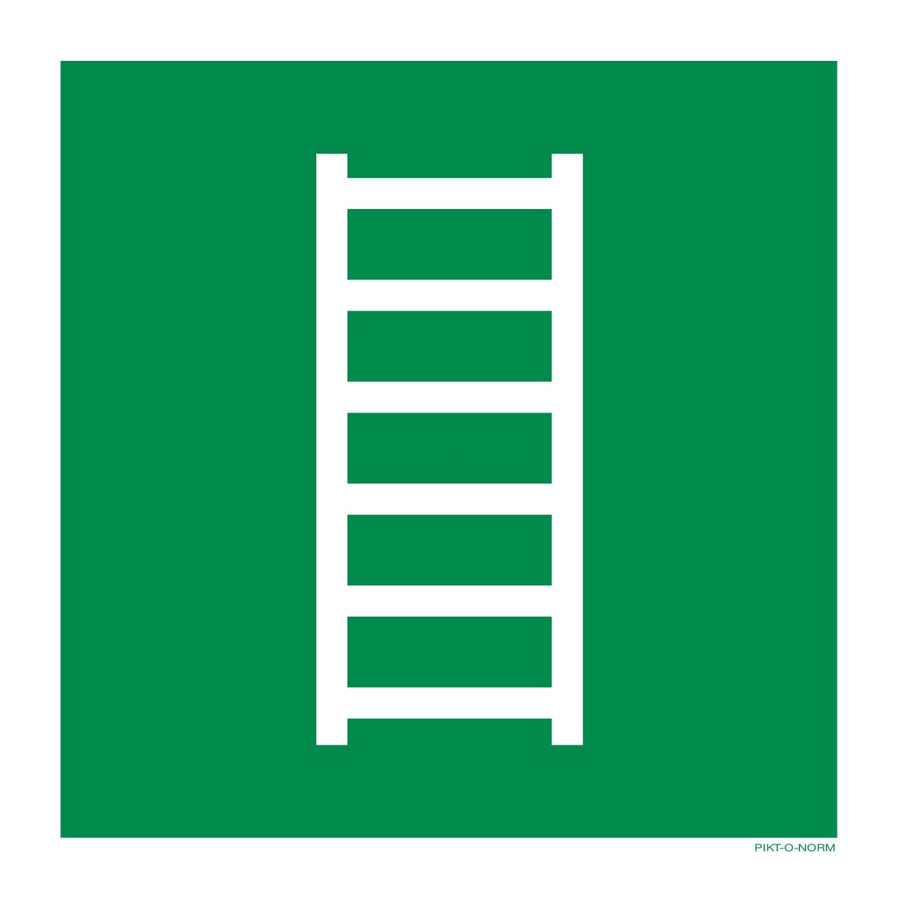 VLUCHTLADDER ISO7010-E059