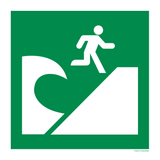 TSUNAMI EVACUATIEZONE ISO7010-E062