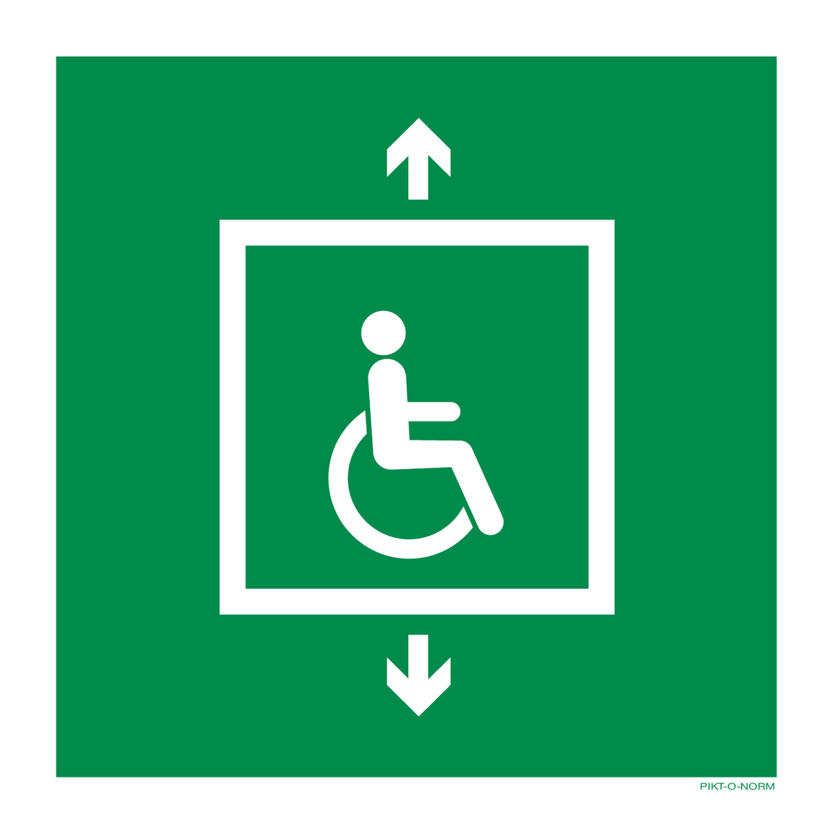 EVACUATIELIFT VOOR PERSONEN MET HANDICAP