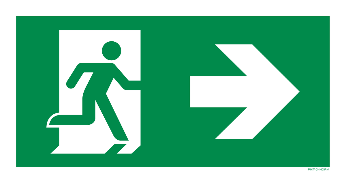 VLUCHTWEG NAAR RECHTS