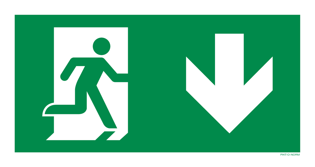 VLUCHTWEG RECHTS NAAR BENEDEN