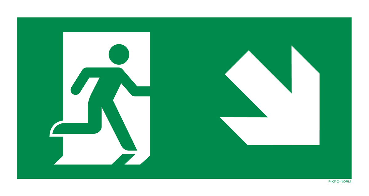 VLUCHTWEG, TRAP RECHTS NAAR BENEDEN