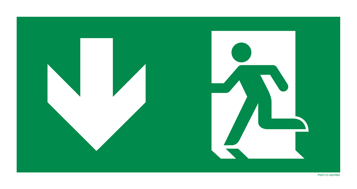 ISSUE DE SECOURS GAUCHE VERS LE BAS