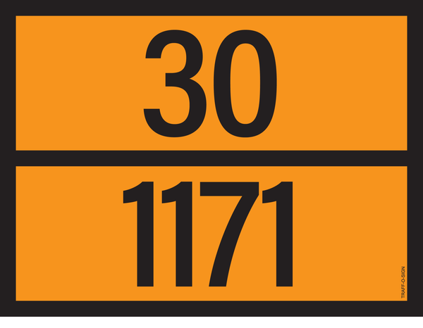 PANNEAU ADR AVEC CODE DE DANGER 30/1171