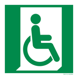 SORTIE SECOURS À DROITE HANDICAPES E030