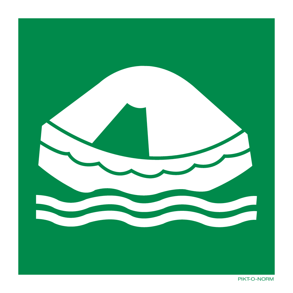 RADEAU DE SURVIE ISO7010-E038