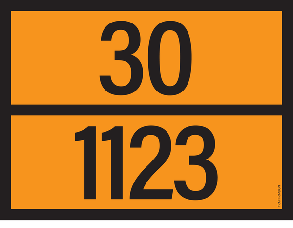 PANNEAU ADR AVEC CODE DE DANGER 30/1123