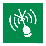 NOODRADIOBAKEN ISO7010-E052