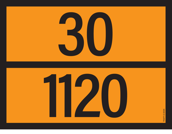 PANNEAU ADR AVEC CODE DE DANGER 30/1120