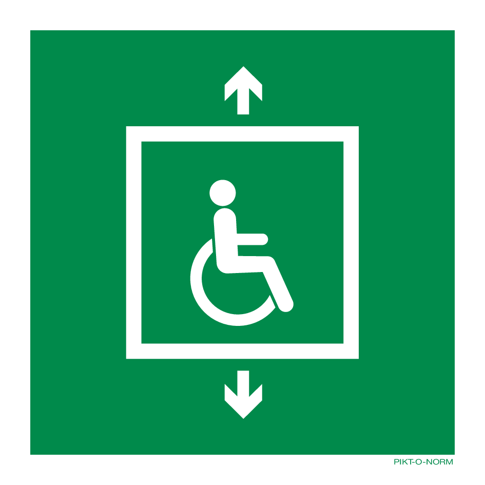 EVACUATIELIFT VOOR PERSONEN MET HANDICAP