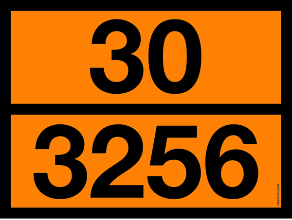 PANNEAU ADR AVEC CODE DE DANGER 30/3256