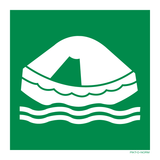 RADEAU DE SURVIE ISO7010-E038