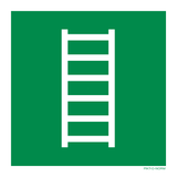 VLUCHTLADDER ISO7010-E059