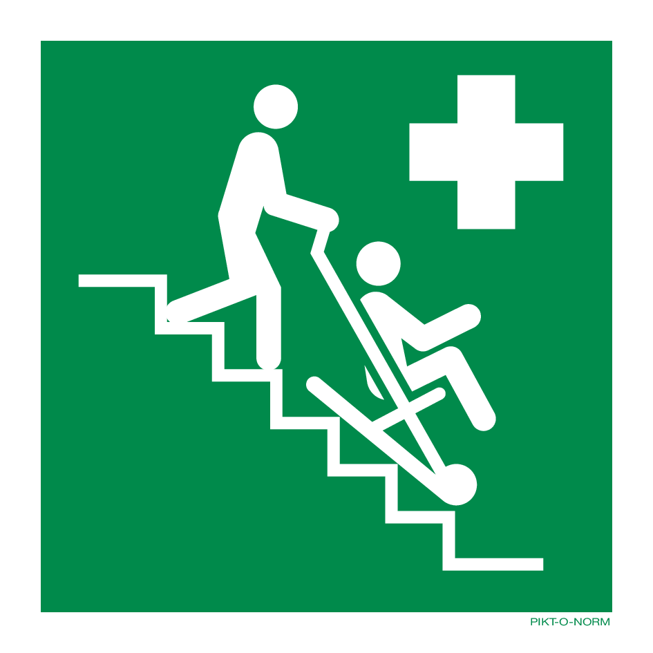EVACUATIESTOEL ISO7010-E060
