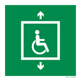 EVACUATIELIFT VOOR PERSONEN MET HANDICAP