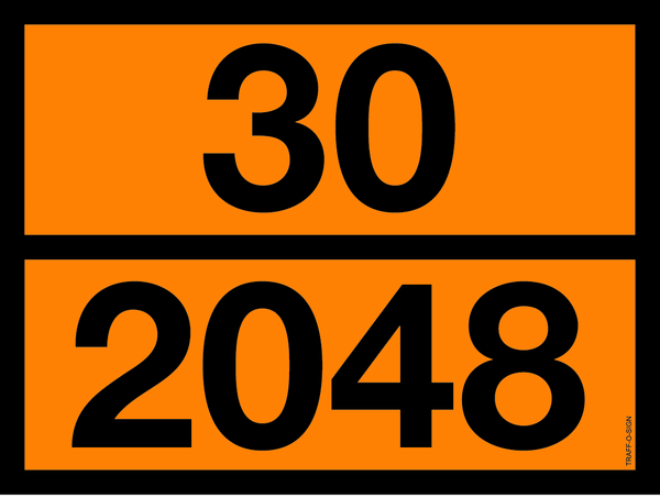 PANNEAU ADR AVEC CODE DE DANGER 30/2048