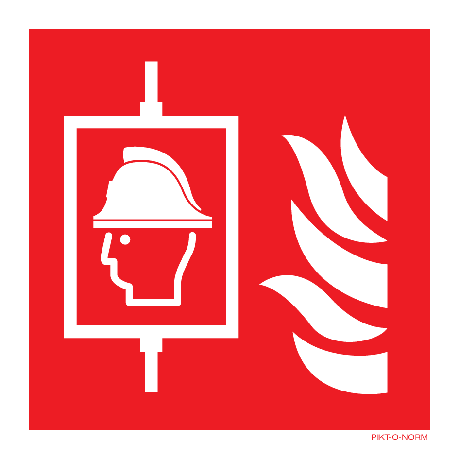 BRANDWEERLIFT ISO7010-F017