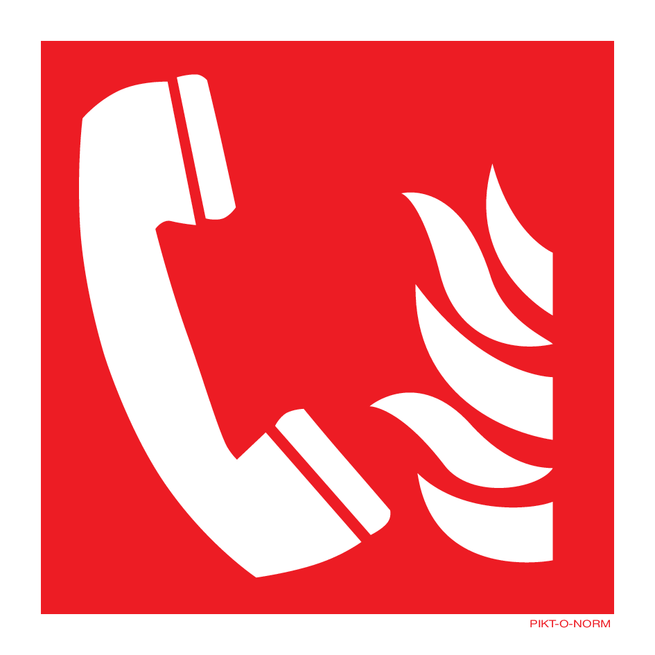 TÉLÉPHONE D'INCENDIE ISO7010-F006