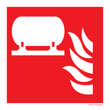 VASTE BLUSINSTALLATIE ISO7010-F012