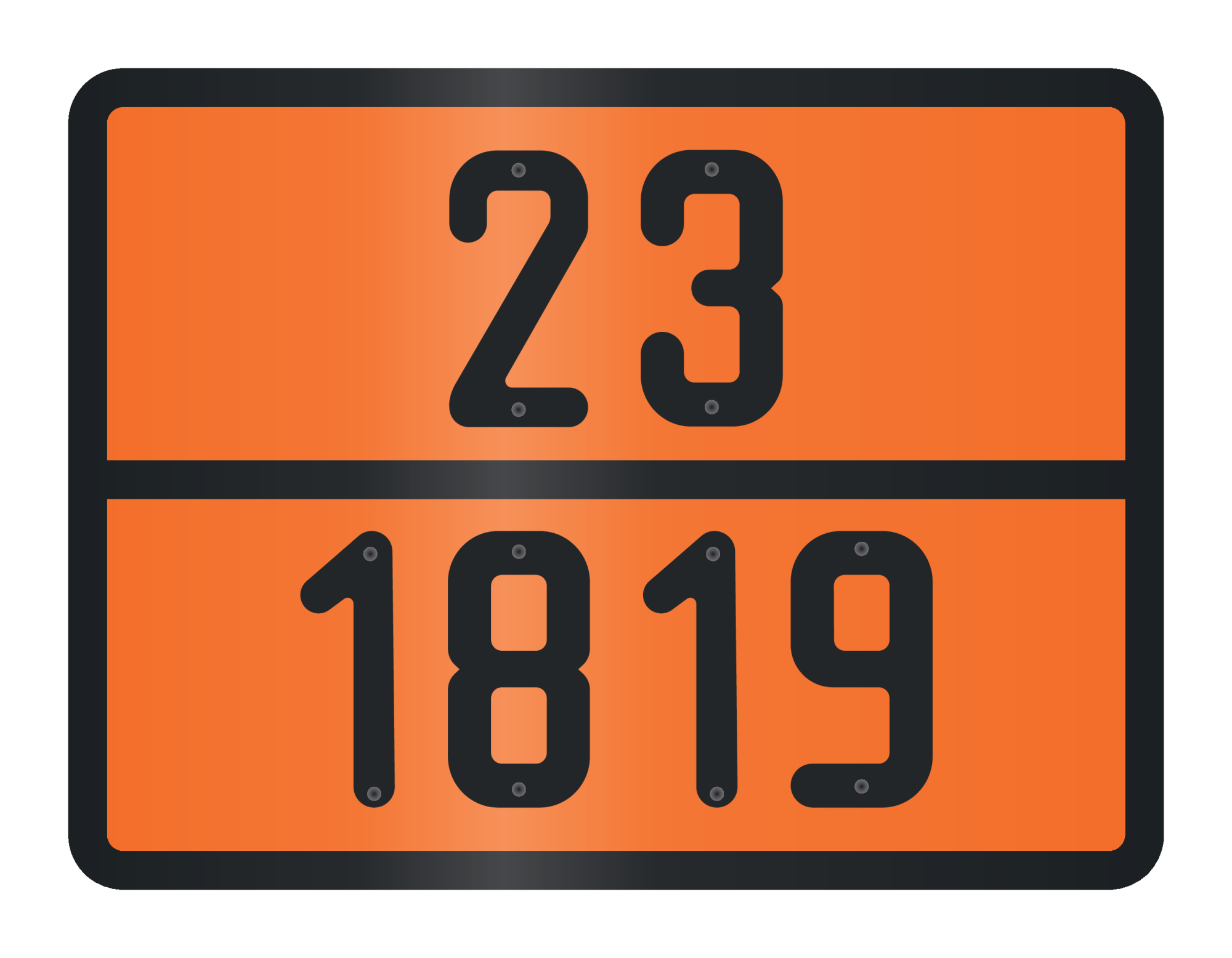ADR BORD MET GEVARENCODE 23/1819