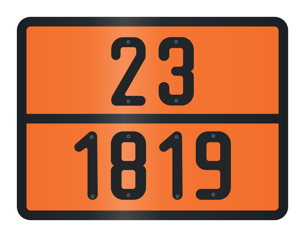 PANNEAU ADR AVEC CODE DE DANGER 23/1819