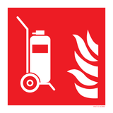 EXTINCTEUR SUR ROUES ISO7010 F009