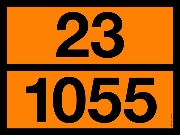 PANNEAU ADR AVEC CODE DE DANGER 23/1055