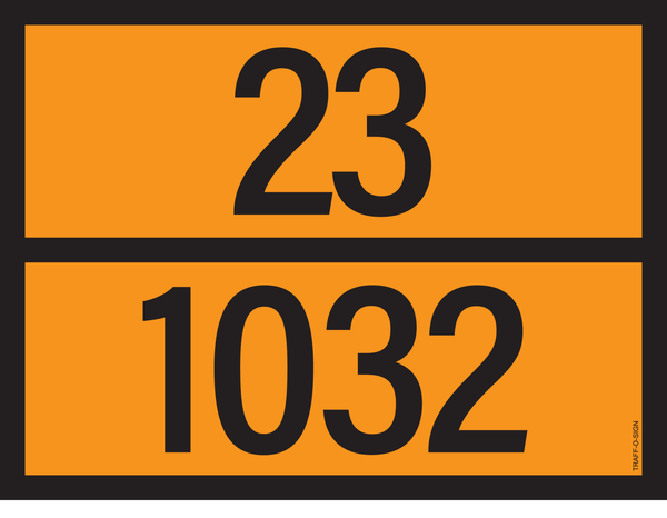 PANNEAU ADR AVEC CODE DE DANGER 23/1032