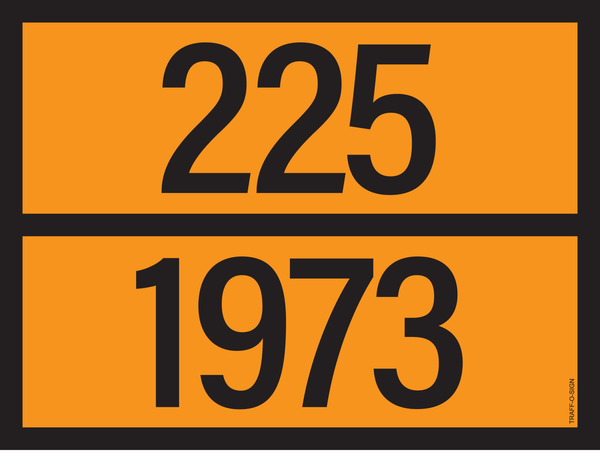 PANNEAU ADR AVEC CODE DE DANGER 225/1973