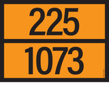 PANNEAU ADR AVEC CODE DE DANGER 225/1073