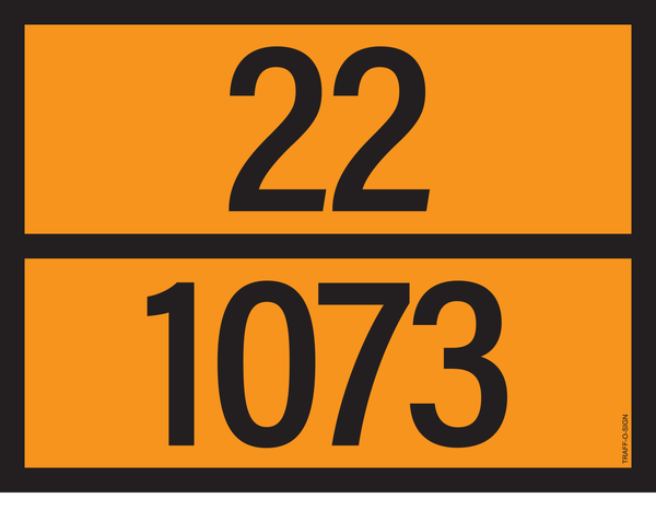PANNEAU ADR AVEC CODE DE DANGER 22/1073
