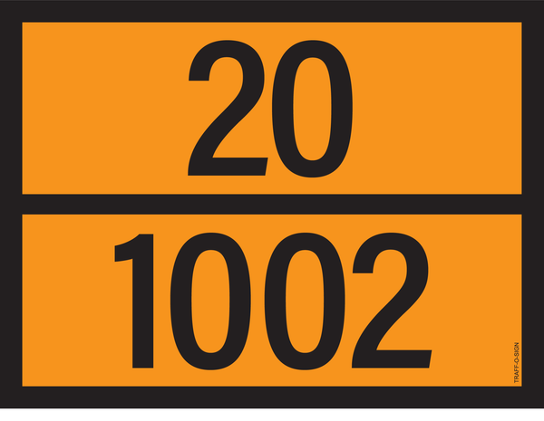 PANNEAU ADR AVEC CODE DE DANGER 20/1002