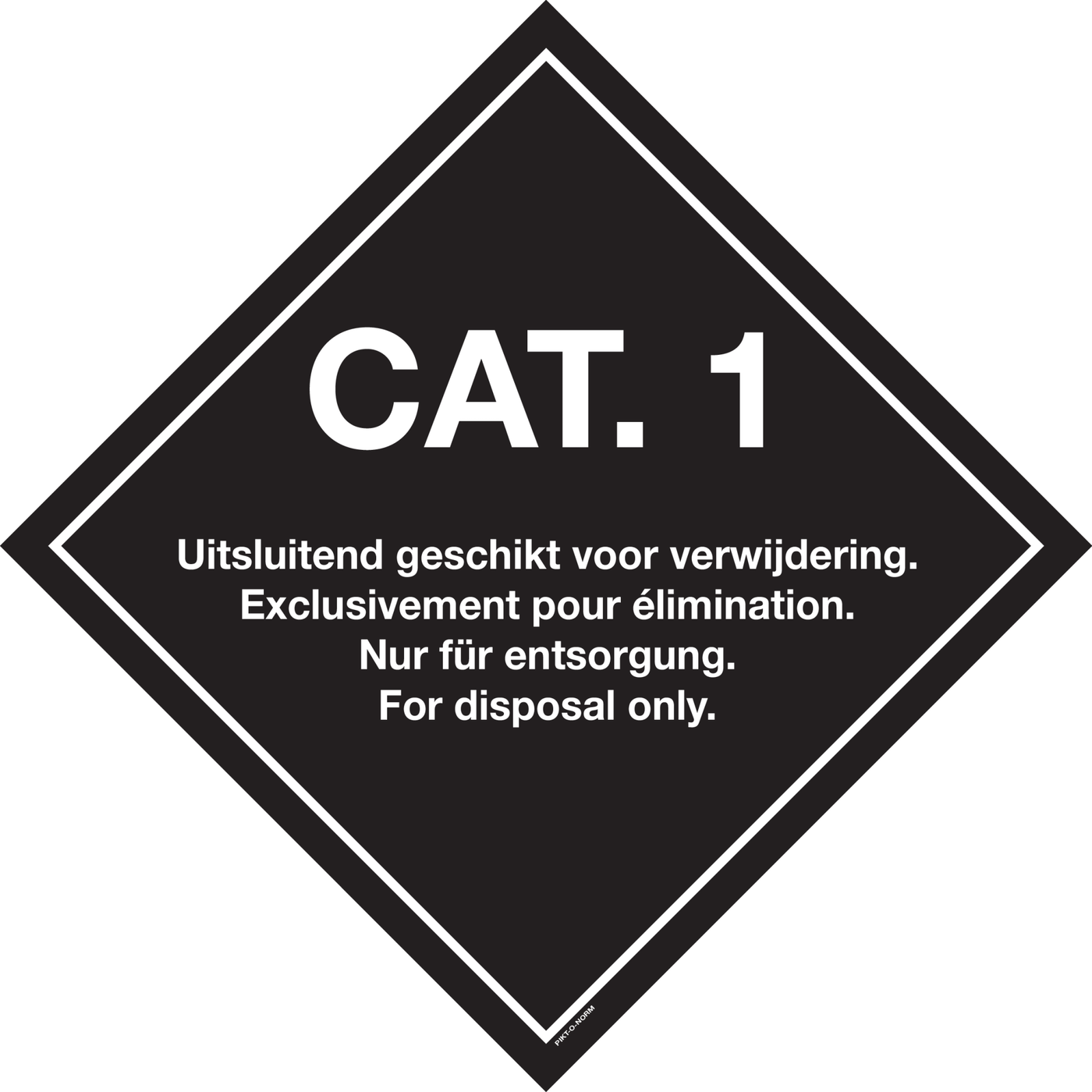 CAT.1. EXCLUSIVEMENT POUR ELIMINATION...