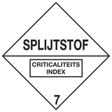 SPLIJTSTOF. ADR CLASSE 7E