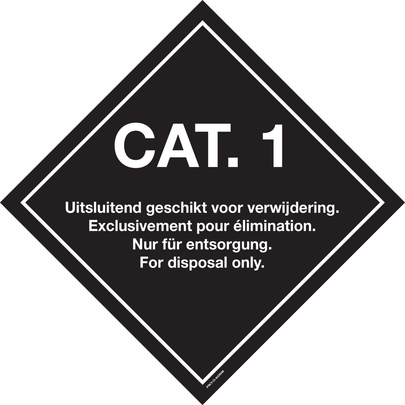 CAT.1. EXCLUSIVEMENT POUR ELIMINATION...