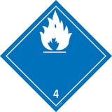 DÉGAGE GAZ INFLAMMABLE AU CONTACT.CL.4.3