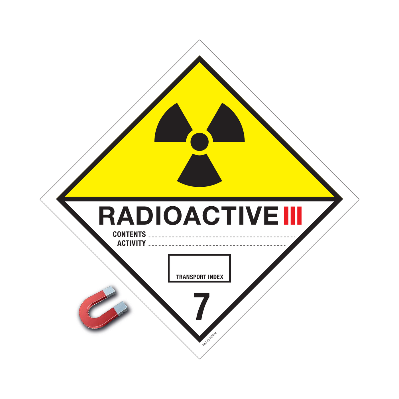 MATIÈRES RADIOACTIVES, CAT.III. ADR CL.7