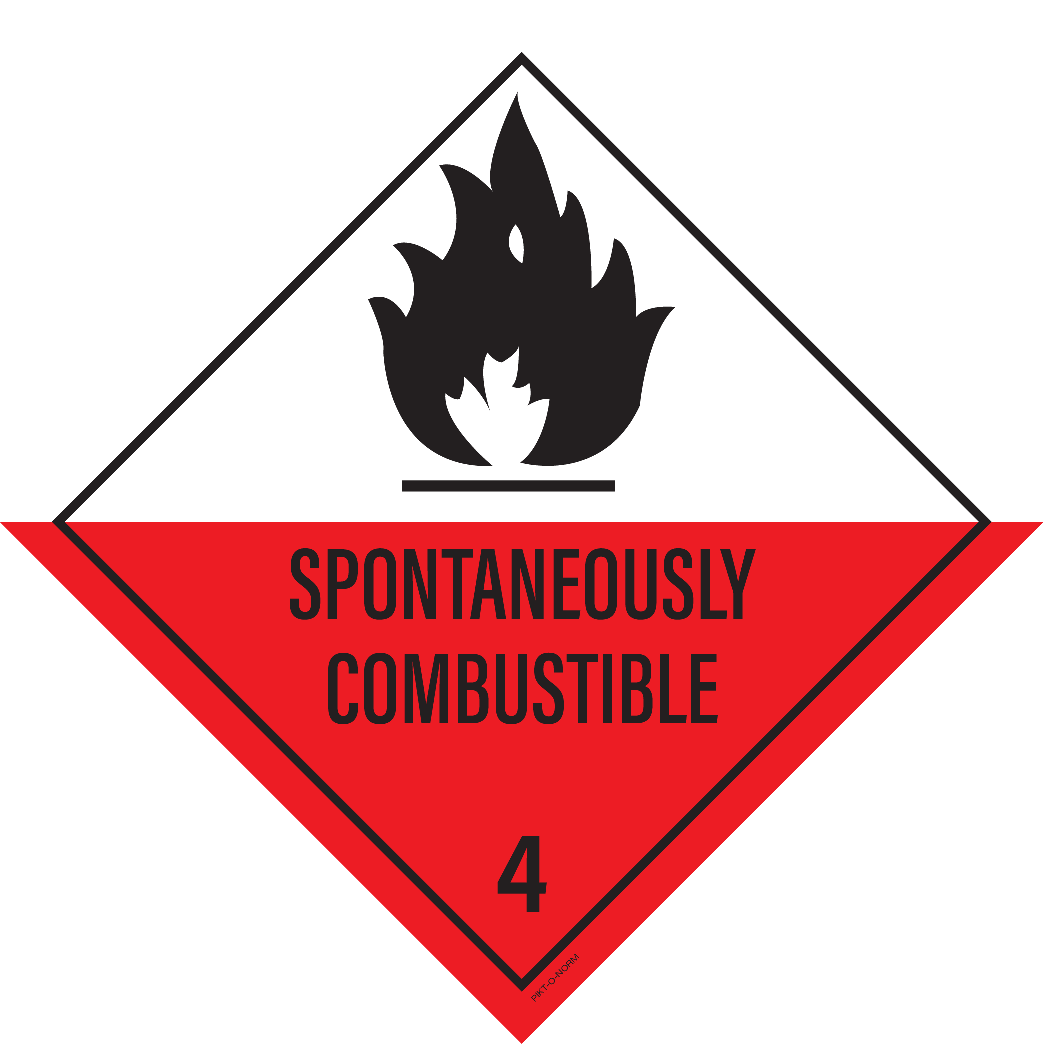 SPONTANEOUSLY COMBUSTIBLE. ADR KL.4.2