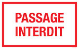 PASSAGE INTERDIT