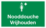 NOODDOUCHE VRIJHOUDEN