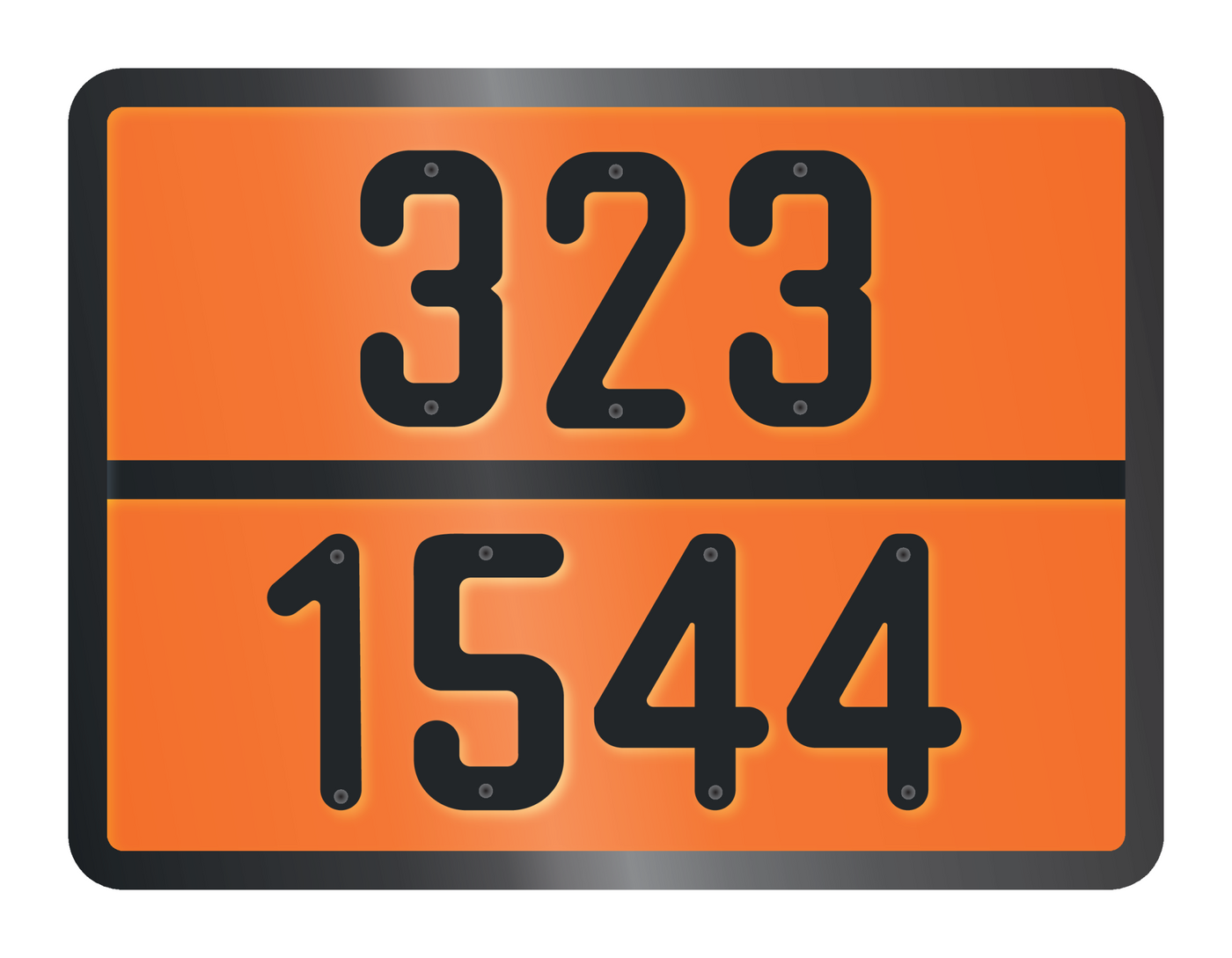 ADR BORD MET GEVARENCODE 323/1544
