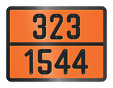 ADR BORD MET GEVARENCODE 323/1544