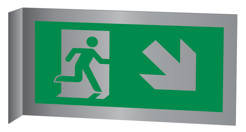 VLUCHTWEG, TRAP RECHTS NAAR BENEDEN