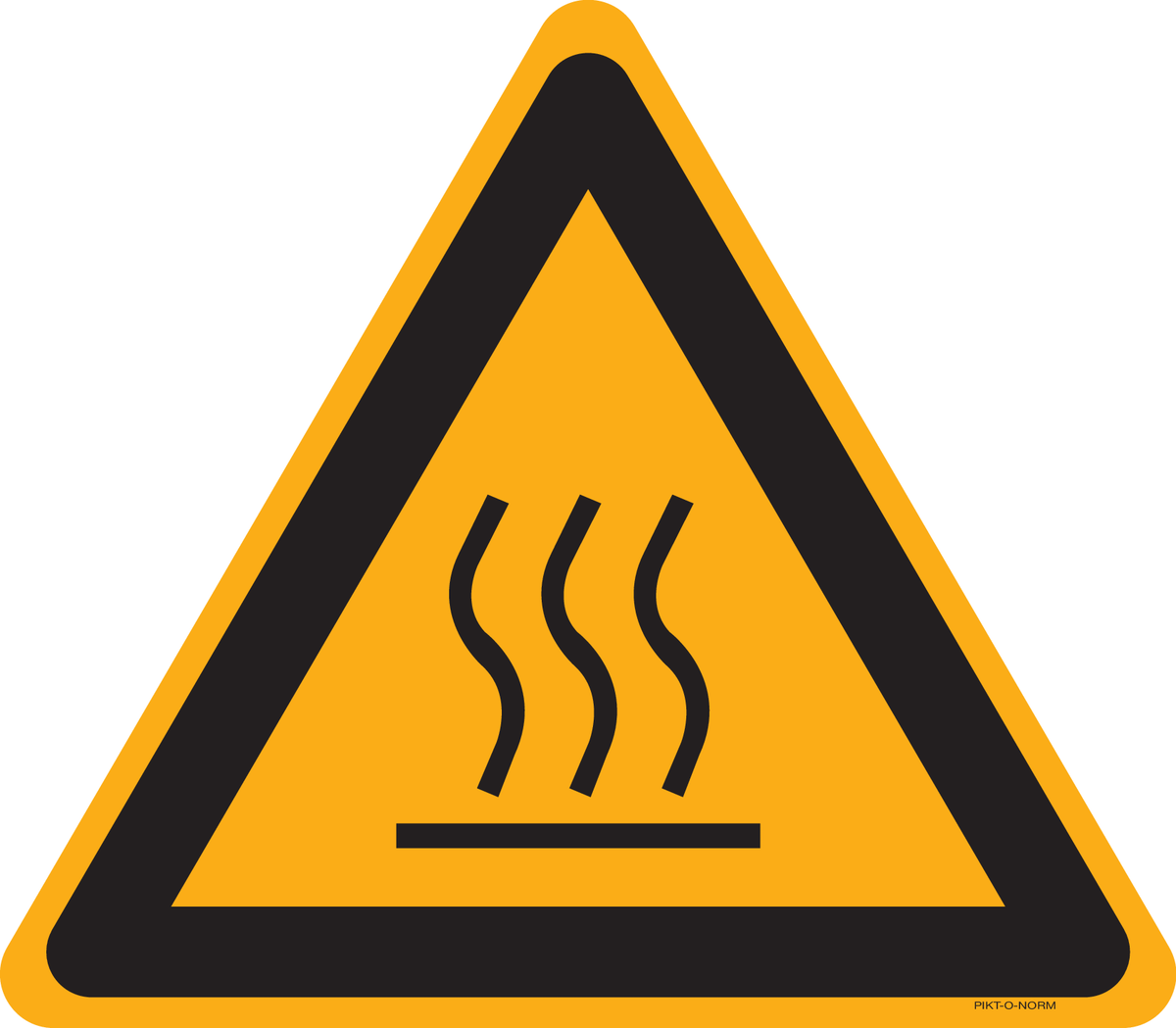 AVERTISSEMENT DANGER SURFACE CHAUDE