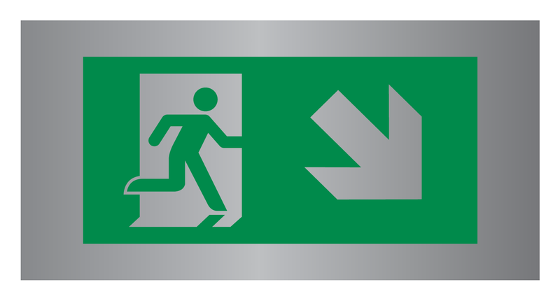 VLUCHTWEG, TRAP RECHTS NAAR BENEDEN